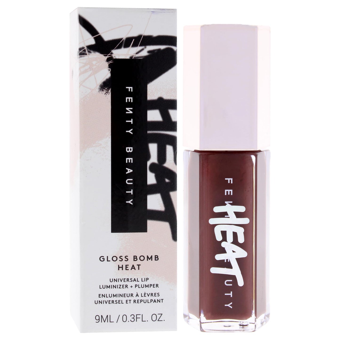 Gloss Bomb Heat Universal Lip Luminizer Plus Plumper - 04 Hot Chocolit Heat by Fenty Beauty for Women - 0.3 oz Lip Gloss Beauty & Personal Care FENTY BEAUTY