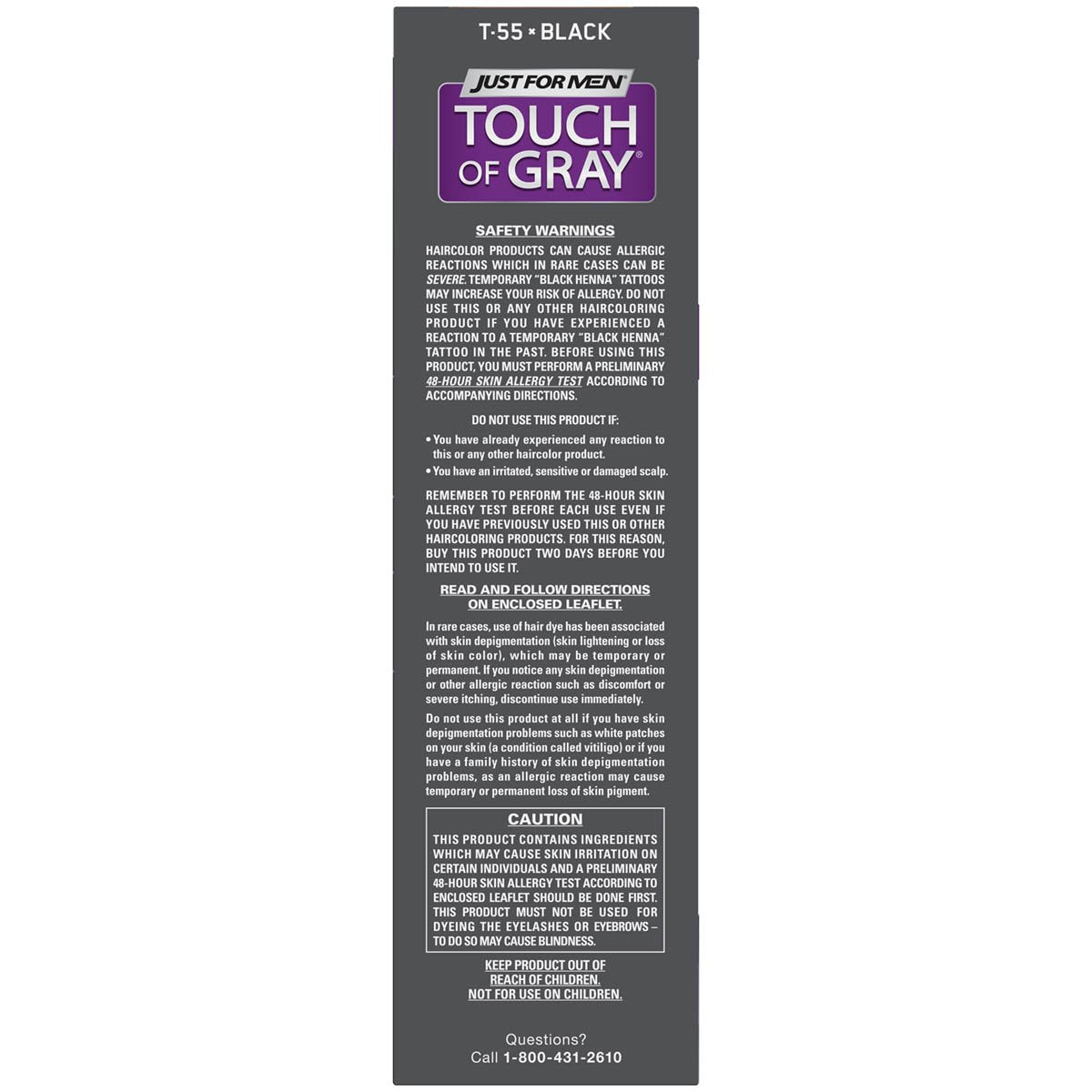 Just For Men Touch of Gray Men's Hair Color, Black Beauty & Personal Care Just for Men