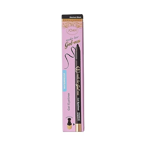 JOAH Smooth Gel Eyeliner Pencil 0.02 oz - Waterproof, Smudge-Proof Long-Lasting Eye Liner with Built-In Sharpener, Silky Glide Gel Formula for Precise Beauty & Personal Care JOAH