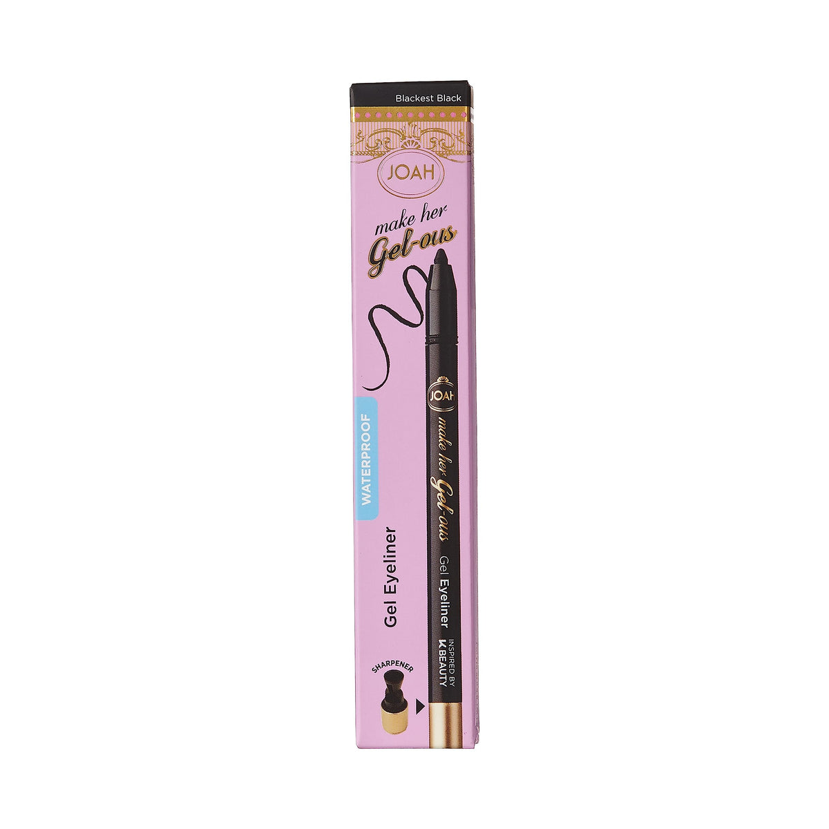 JOAH Smooth Gel Eyeliner Pencil 0.02 oz - Waterproof, Smudge-Proof Long-Lasting Eye Liner with Built-In Sharpener, Silky Glide Gel Formula for Precise Beauty & Personal Care JOAH