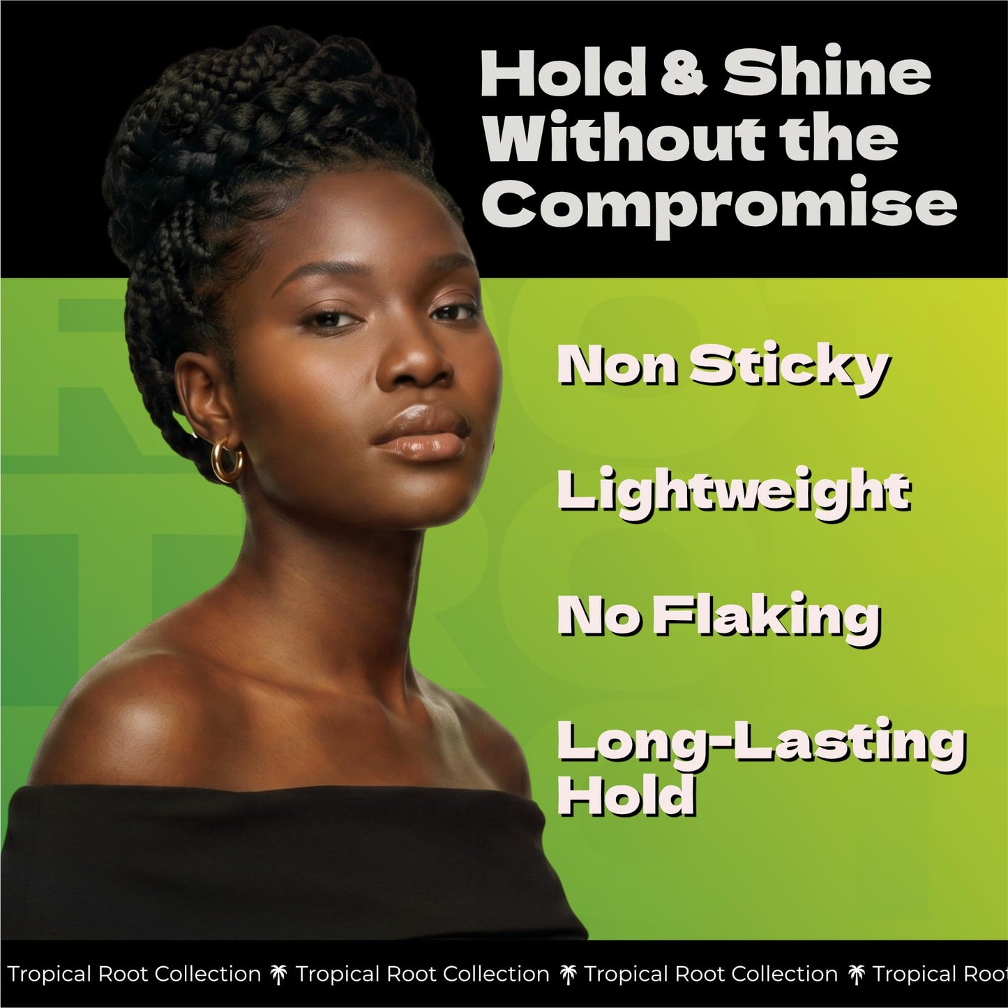 Bronner Bros Tropical Roots Moisturizing Sculpting Foam - Long-Lasting Hair Foam Wrap for Braids, Twists & Sets - Helps Soothe Dry, Itchy Scalp Beauty & Personal Care Bronner Bros