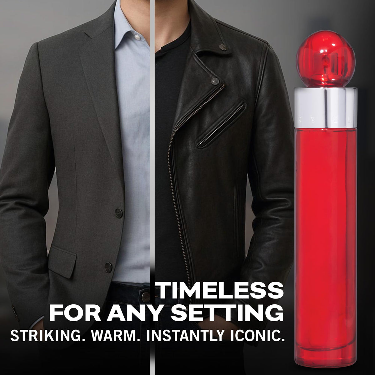 Perry Ellis 360° Red Eau De Toilette Spray for Men - Mens Cologne, Long Lasting Perfume, EDT, Fragrance with Notes of Clove, Cinnamon & Patchouli Beauty & Personal Care Perry Ellis