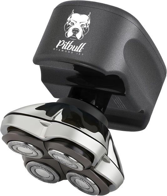 Skull Shaver Pitbull Diamond Jet - Cordless Electric Head Shaver with Turbo Mode, Wet & Dry Use (IPX7 Rating) - 120 Min Cordless Use - with PRO Beauty and Personal Care Skull Shaver