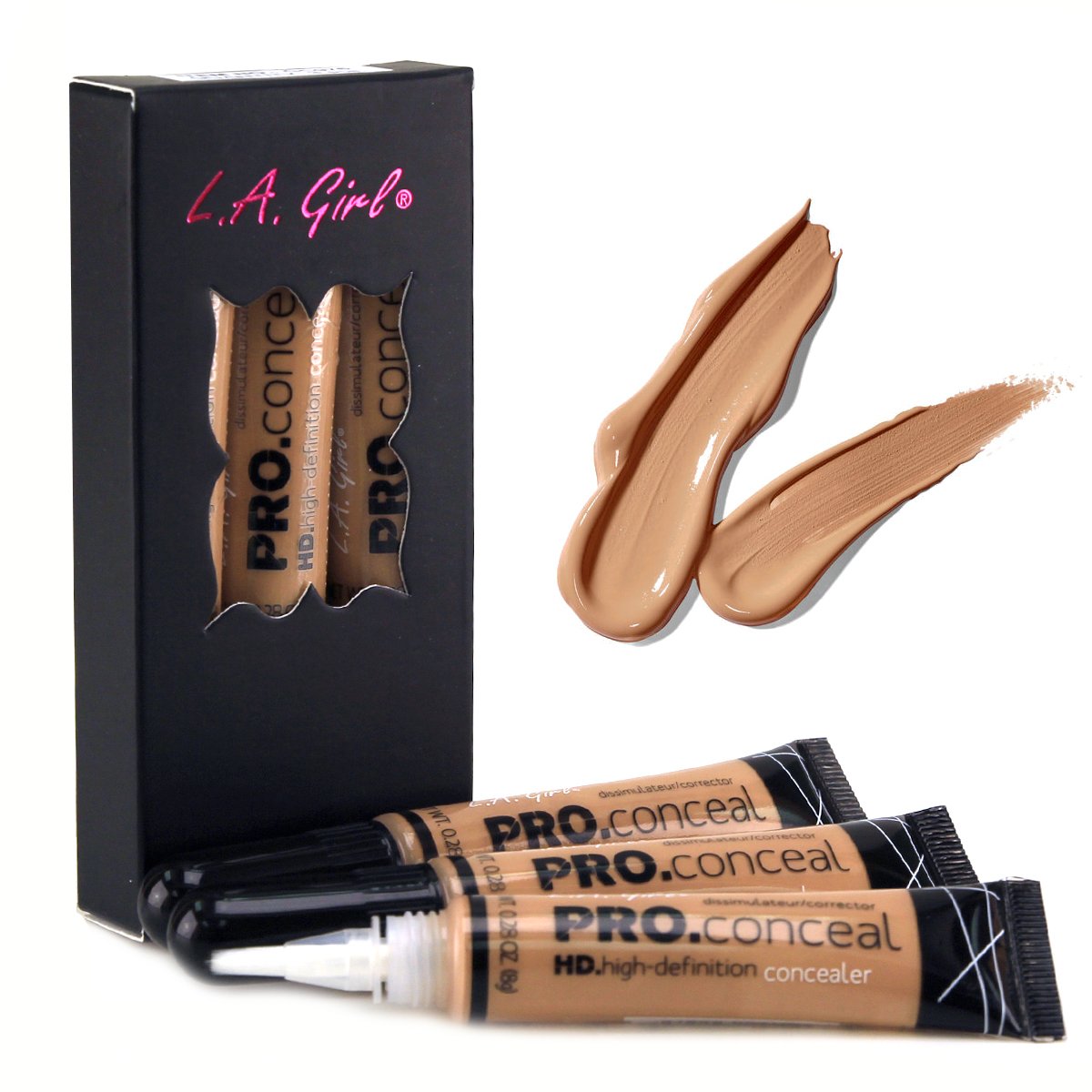 (CHOOSE YOUR COLOR) LA Girl HD Conceal High Definition Concealer 13 Color Choices (Pure Beige) Beauty & Personal Care L.A. Girl