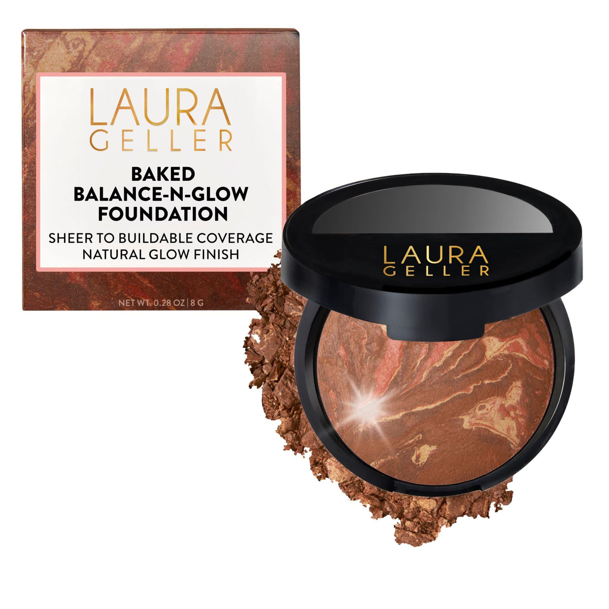 LAURA GELLER Baked Balance-N-Glow Illuminating Powder Foundation - Toffee