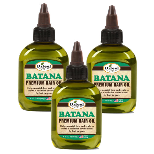 Difeel Batana Premium Hair Oil 2.5 oz (3-PACK). - Batana oil for Hair growth, Restores Moisture & Strengthens Hair Beauty & Personal Care Difeel