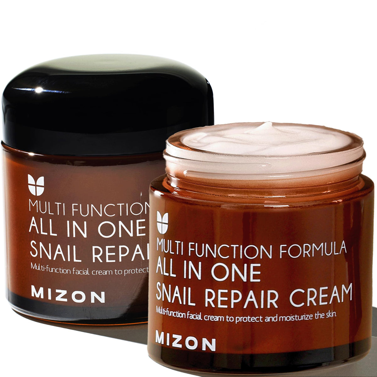 MIZON All-in-One Snail Repair Cream Korean Face Moisturizer with Snail Mucin 12 Natural Extracts Hydrating Nourishing Cream for Fine Lines Wrinkles Beauty & Personal Care MIZON