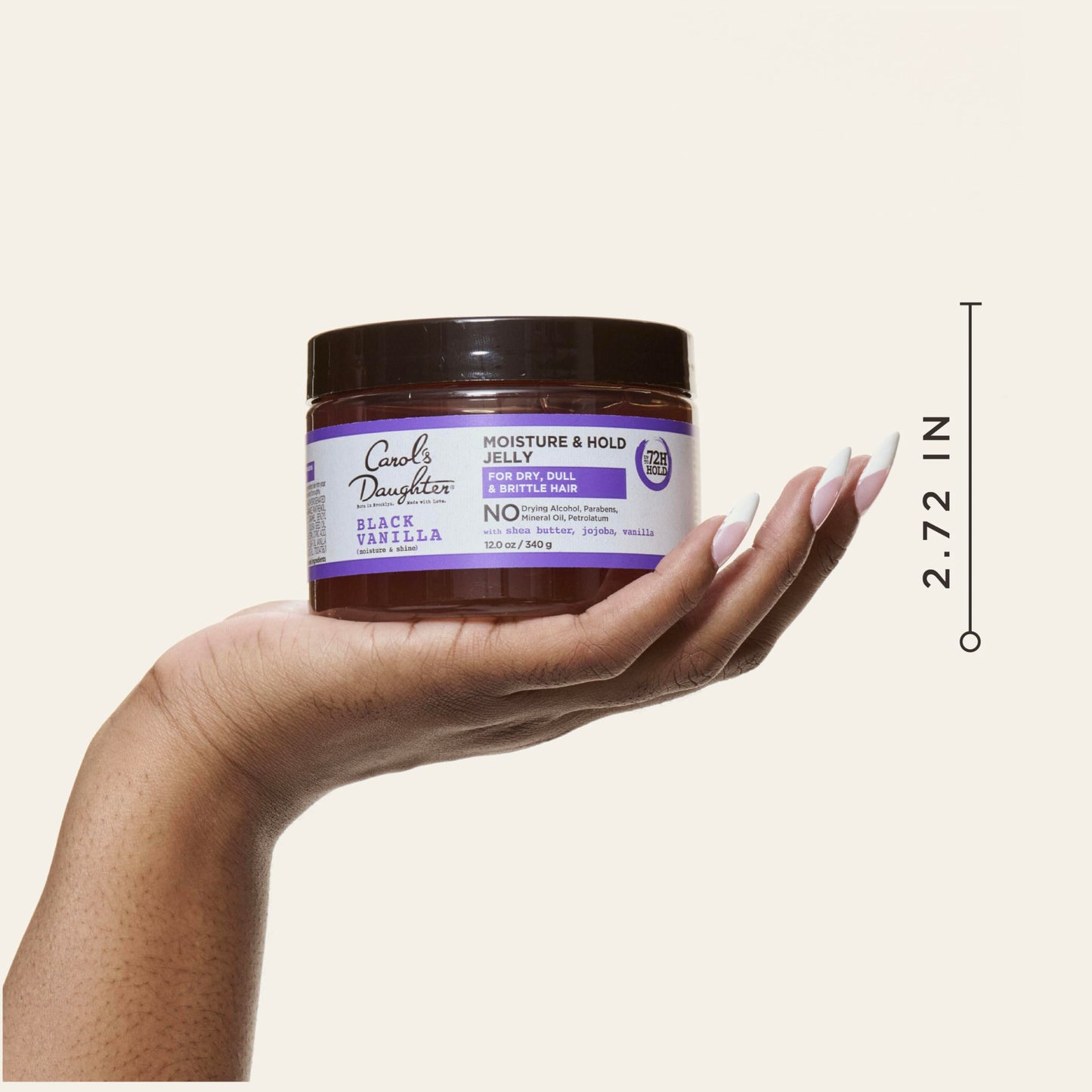 Carol's Daughter Black Vanilla Moisture and Hold Jelly, Hair Gel For Dry Hair with Shea Butter, Jojoba and Vanilla, 12 Fl Oz Beauty & Personal Care Carol's Daughter