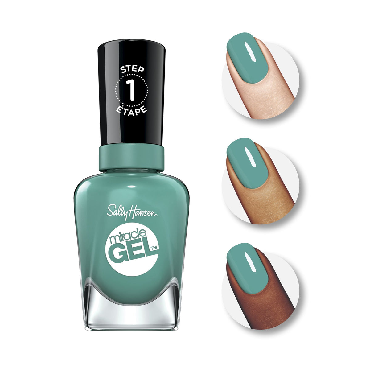 Sally Hansen Miracle Gel S-Teal The Show, .5 Oz, Pack Of 1