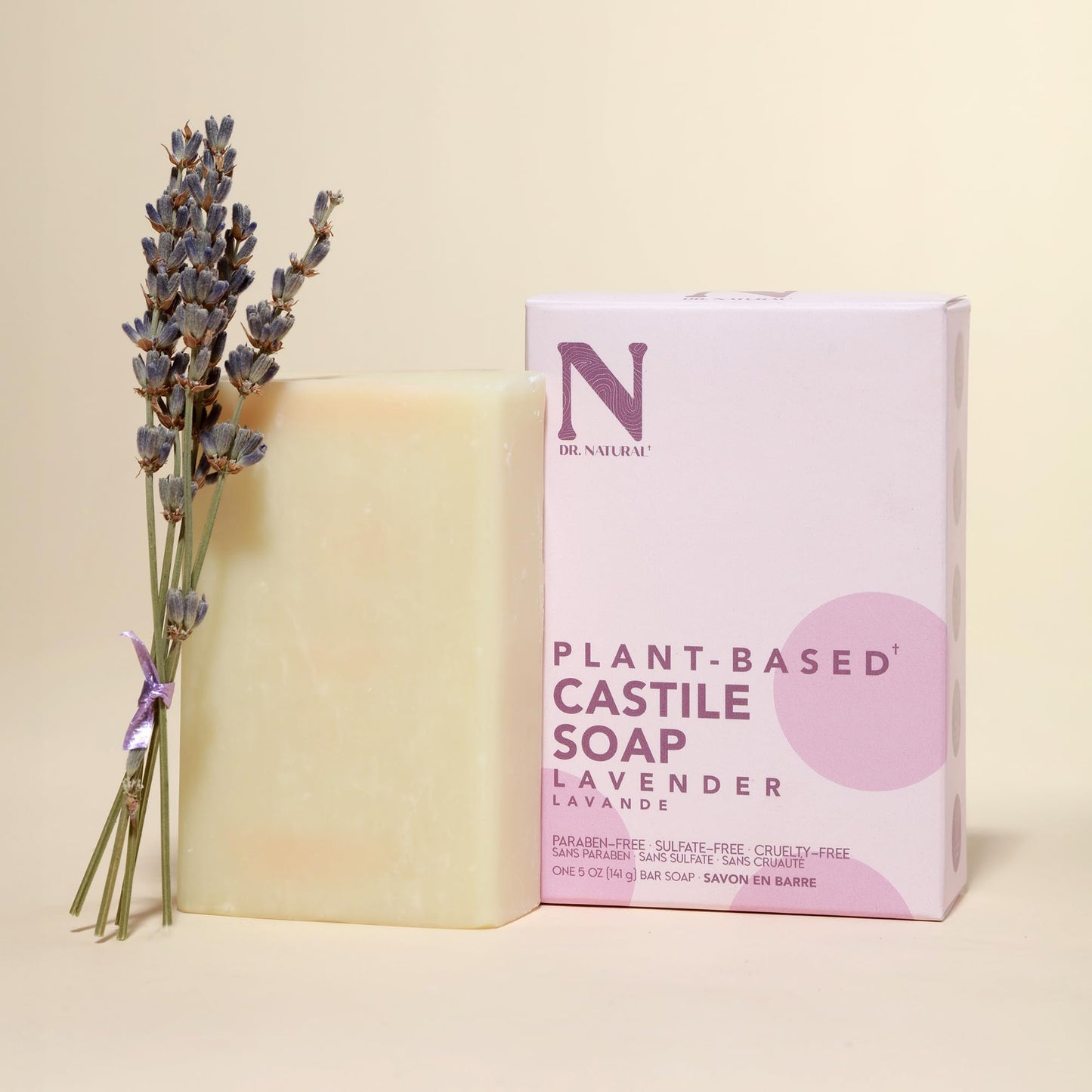 Dr. Natural Castile Bar Soap Set - Multipurpose Soap Bar with Anti-Acne Properties - For Face, Body, Hair - Sensitive Skin Body Wash with Peppermint Beauty & Personal Care Dr. Natural