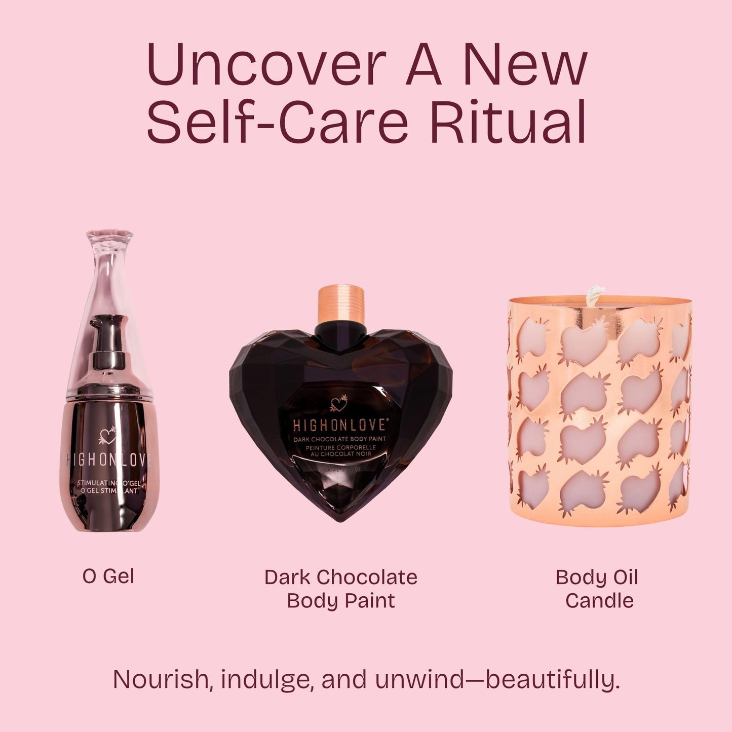 High On Love Dark Chocolate Body Paint - Vegan, All Natural Body & Face Paint Made with Real Cocoa and Hemp Seed Oil - Ingestible, Easy to Clean Beauty & Personal Care High On Love
