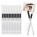 12PCS Erinde White Eyeliner Pencil, Soft Highlighter Gel Eyeliner Pencil, Eye Liner Pen, Professional Eye Bighten Eyeshadow Waterproof Matte Beauty & Personal Care Erinde