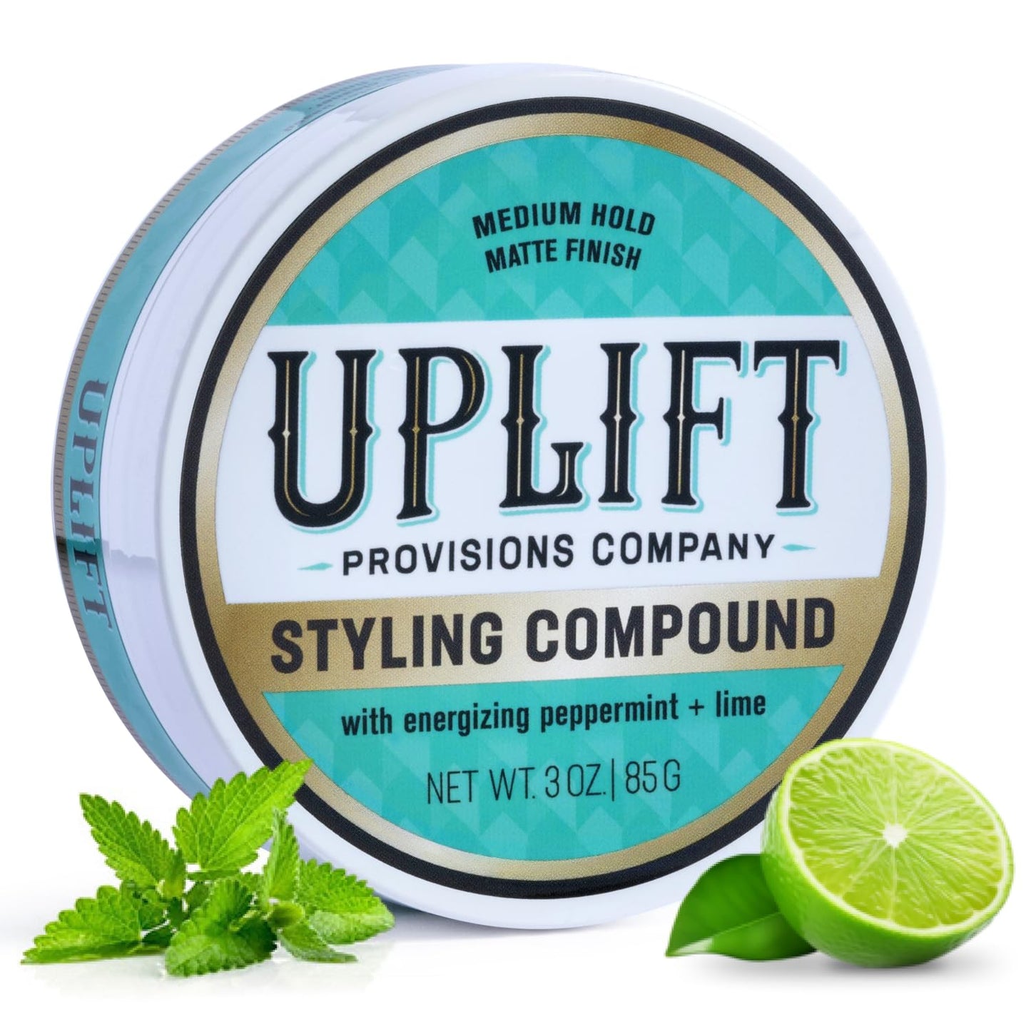 Uplift Provisions Company Styling Compound - Hair Clay Pomade with a Natural, Matte Finish and Medium Hold - Versatile Styling Clay for Men or Women 3 Beauty & Personal Care Uplift Provisions Company