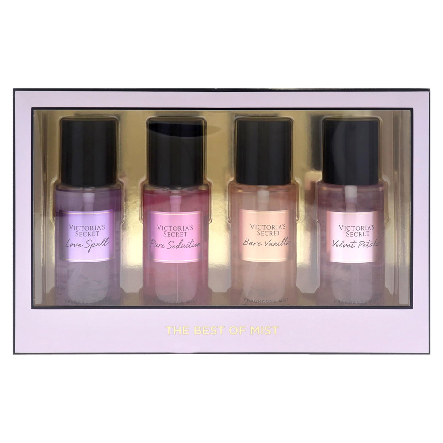 Victorias Secret The Best of Mist Set for Women - 4 Pc Gift Set with Love Spell & Pure Seduction Fragrance Mists Beauty & Personal Care Victoria's Secret