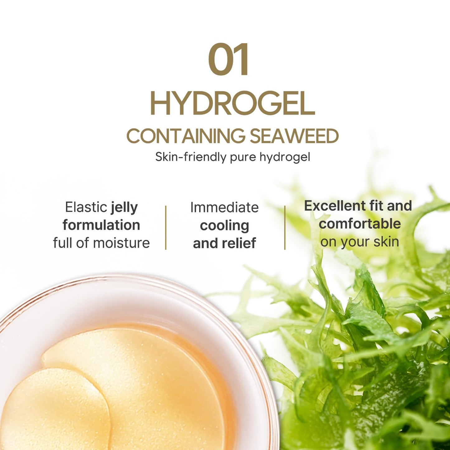 Petitfee Gold Hydrogel Eye Patch 60ea (30pairs) - 24k Gold Eye Mask for Moisturizing, Glowy Skin, Hydrating, Skin Elasticity, Youthful Complexion Beauty & Personal Care South of France