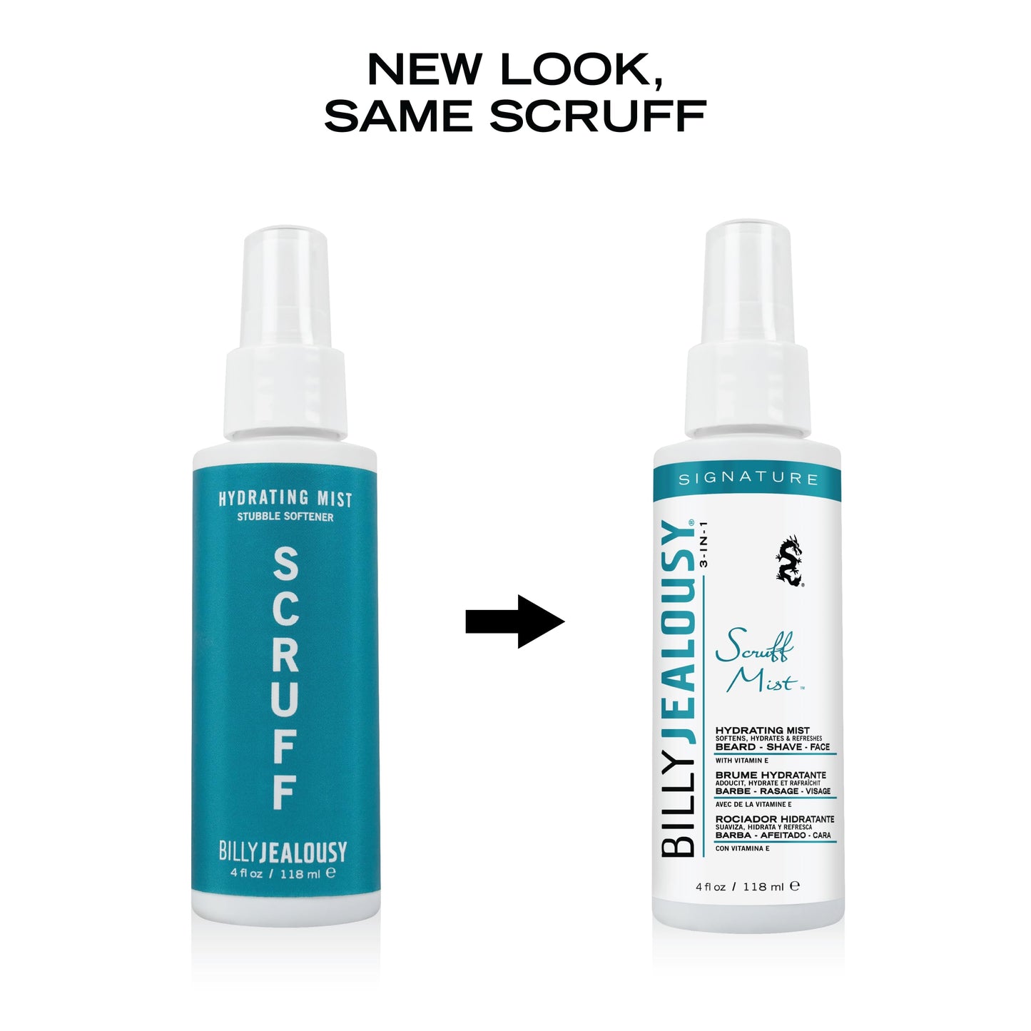 Billy Jealousy Signature Scruff Mist 3-in-1 Hydrating Beard, Shave & Face Spray for Men with Vitamin E | Soften Stubble, Refresh, Tone & Moisturize Beauty & Personal Care Billy Jealousy