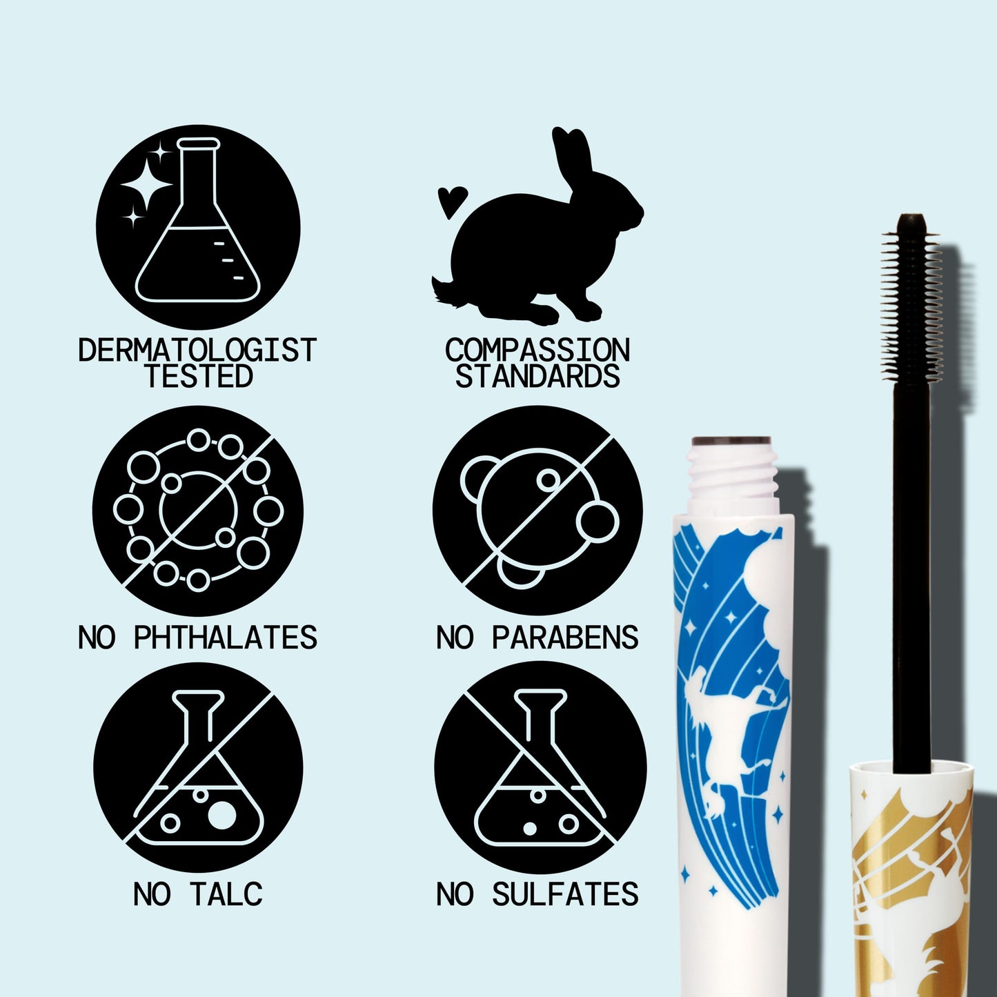 Pacifica Dream Big Mascara - Black Magic 7-in-1 Lash Extending Mascara, Twist-Adjust Brush for Length & Volume, Lash Serum Infused, Vegan Beauty & Personal Care Pacifica