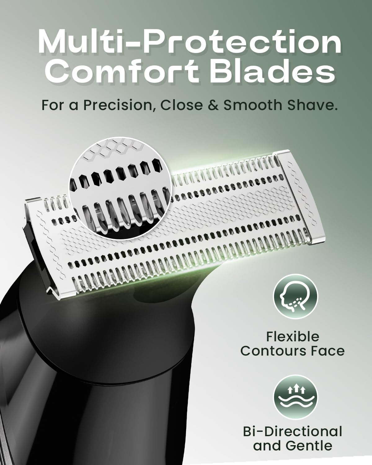 Beard Trimmer for Men, Dual-Sided Blade, Magnetic Detachable Heads, IPX7 Waterproof, LED Display, Gifts for Father's Day Beauty and Personal Care Prettywill