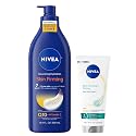 NIVEA Nourishing Hydration Skin Firming Body Lotion (16.9 Fl Oz) + Skin Firming & Toning Body Gel Cream with Hyaluronic Acid (6.7 Oz), Enriched Beauty & Personal Care NIVEA