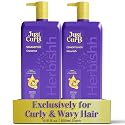 Herbishh Curly Hair Shampoo and Conditioner Set (16.91 oz Each) With Coconut & Avocado Oil for Wavy and Coily, Haircare for Women & Men, Curly Hair Beauty & Personal Care Herbishh