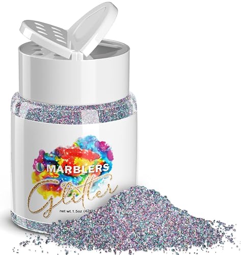 MARBLERS Holographic Glitter [Holo Fairy Powder] 1.5oz (42g) | Fine | Non-Toxic, Vegan, Cruelty-Free | Face, Body, Eyeshadow, Hair, Festival, Party Beauty & Personal Care MARBLERS