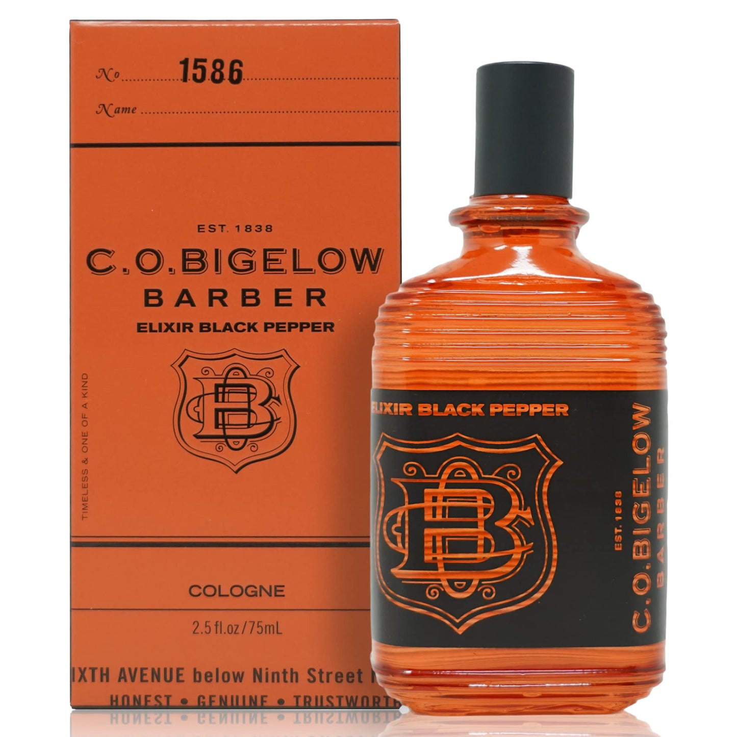 C.O. Bigelow - Elixir Black Pepper - No. 1586, 2.5 fl oz, Cologne for Men, Bourbon & Sandalwood Scented, Masculine, Refined, Long Lasting Mens Cologne Beauty & Personal Care C. O. Bigelow