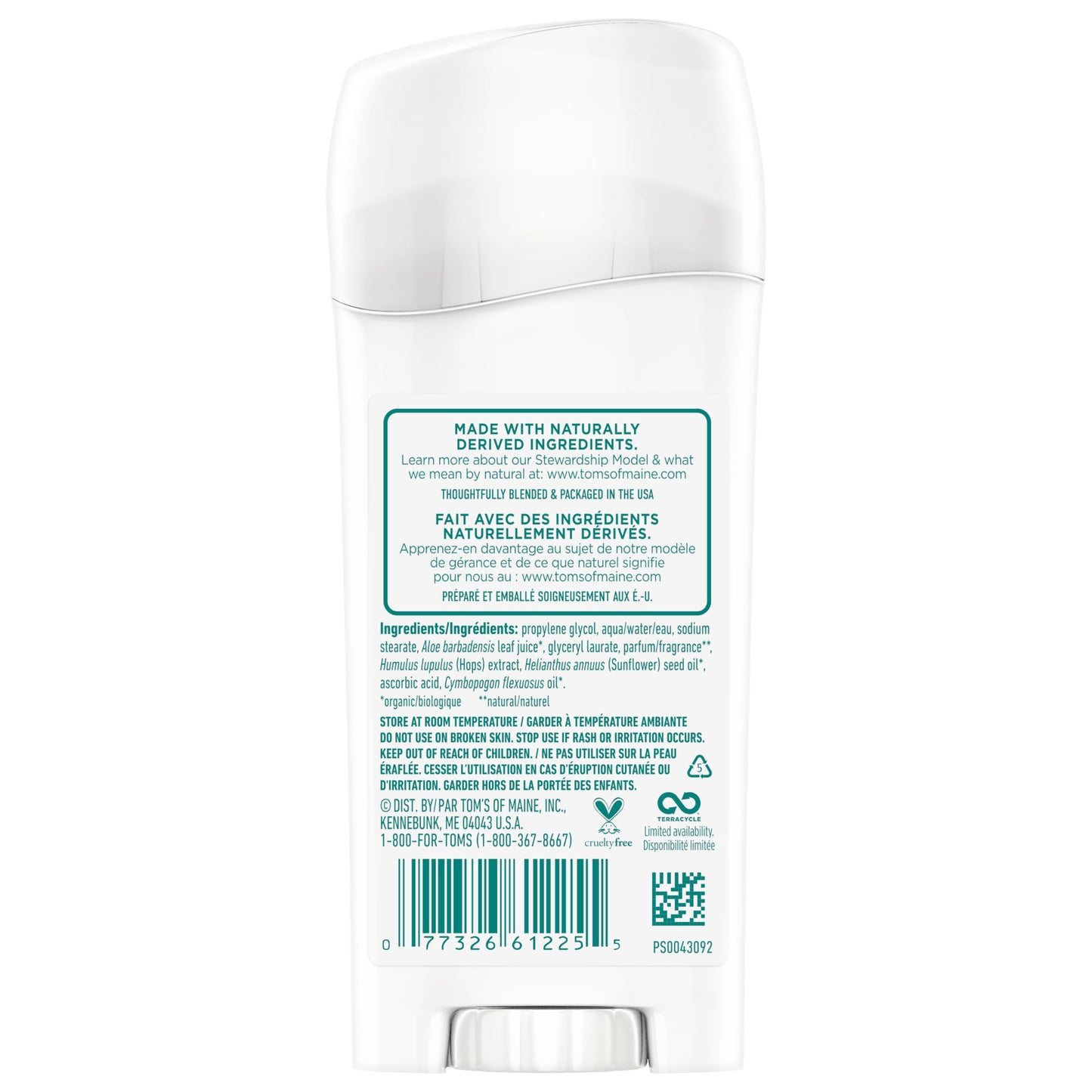 Tom's of Maine Long-Lasting Aluminum-Free Natural Deodorant for Women, Wild Lavender, 2.25 oz. 3-Pack Beauty and Personal Care Tom's of Maine