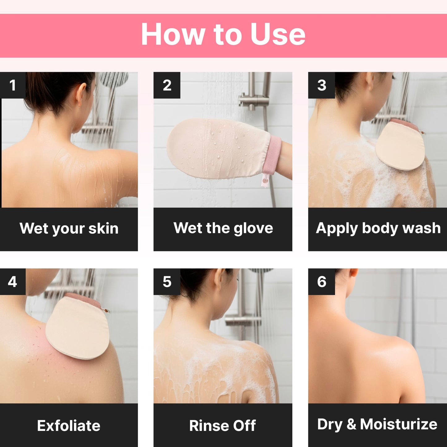 Vegan Silk Exfoliating Gloves Set (2 Pack) - Korean Spa Body Scrubber Mitt for Dead Skin & Ingrown Hair - Gift for Smooth Glowing Skin Beauty and Personal Care Nature Creature
