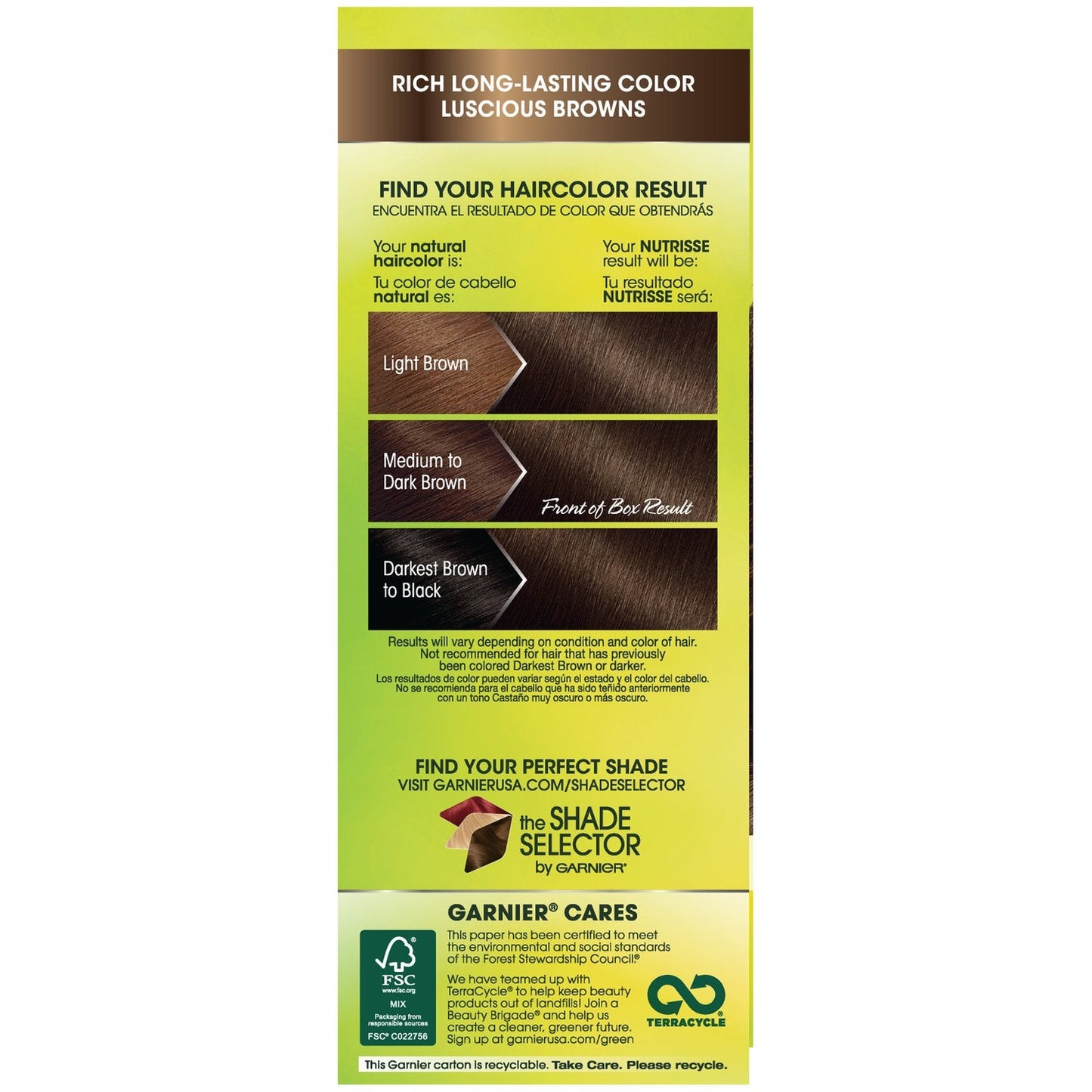 Garnier Hair Color Nutrisse Nourishing Creme, 41 Dark Nude Brown (Iced Coffee) Permanent Hair Dye, 1 Count (Packaging May Vary) Beauty & Personal Care Garnier