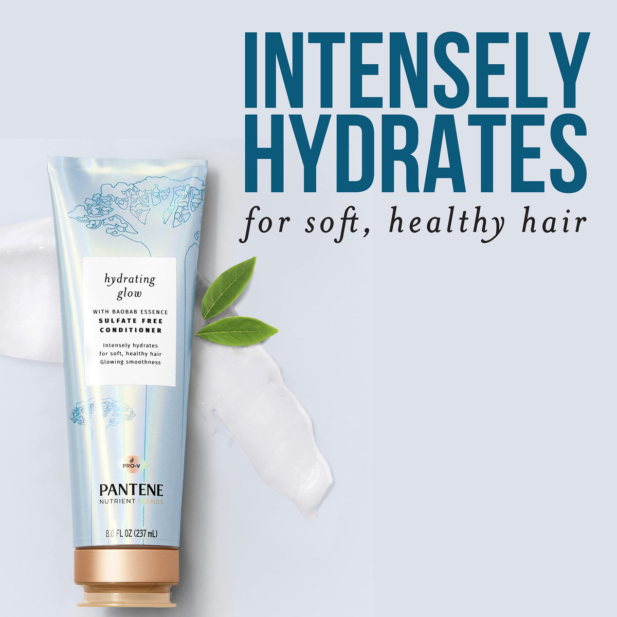 Pantene Sulfate Free Conditioner, Hydrates Dry Damaged Hair, Nutrient Blends with Baobab Essence, Safe for Color Treated Hair, 8.0 oz Beauty & Personal Care Pantene