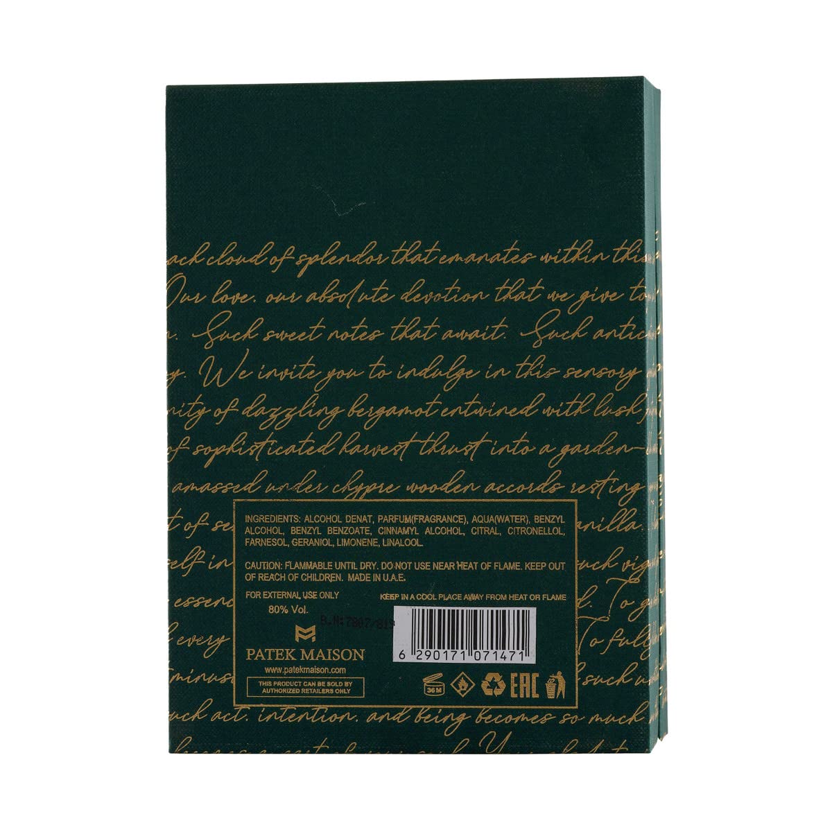 Patek Maison Merakai Passion 3.4 oz Eau De Parfum Spray, Unisex Beauty & Personal Care Patek Maison