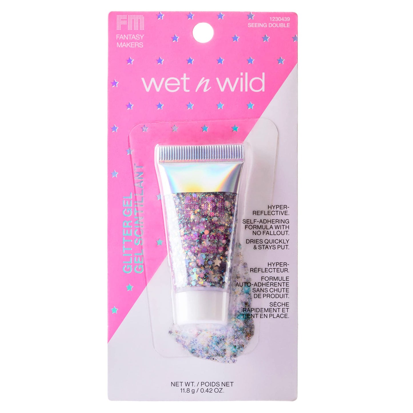 Body Glitter by Wet n Wild Fantasy Makers Glitter Gel Silver Seeing Double Beauty & Personal Care wet n wild
