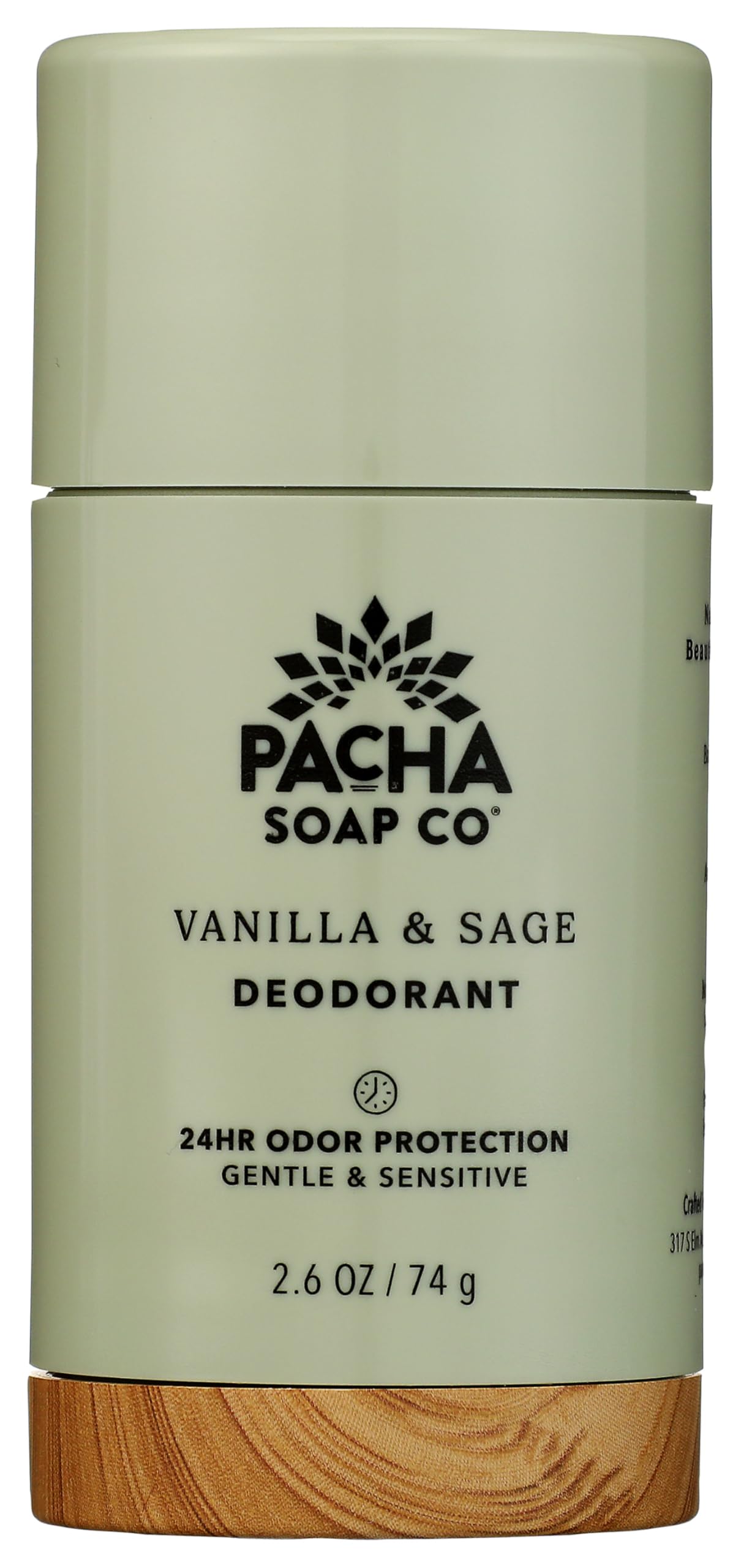 Pacha Soap Vanilla & Sage Deodorant, 2.6 OZ Beauty and Personal Care Pacha Soap Co