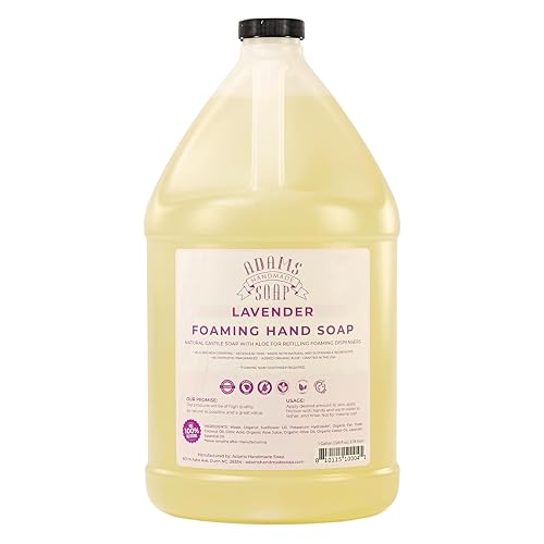Adams Handmade Soap Liquid Foaming Soap 1 Gal (Lavender, 1 pack) Beauty & Personal Care Adams Handmade Soap