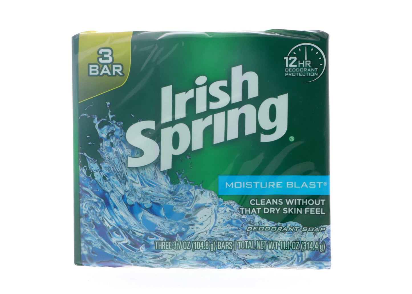 Irish Spring Moisture Blast Deodorant Bar Soap, 11.1 oz bars, 3 each (Pack of 2) Beauty & Personal Care Irish Spring