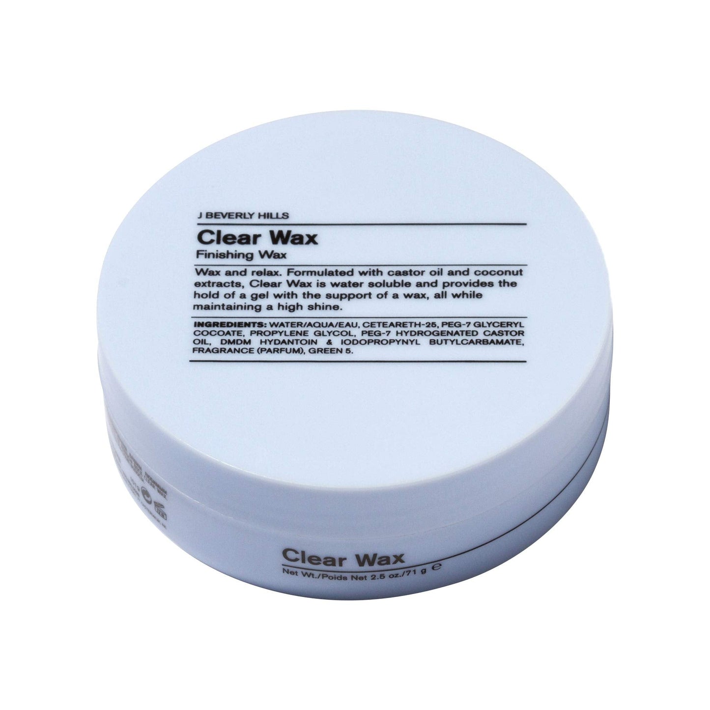 J Beverly Hills Blue Clear Finishing Wax with Castor Oil for Strong Hold and Hair Growth, 2.5 Oz Beauty & Personal Care J Beverly Hills