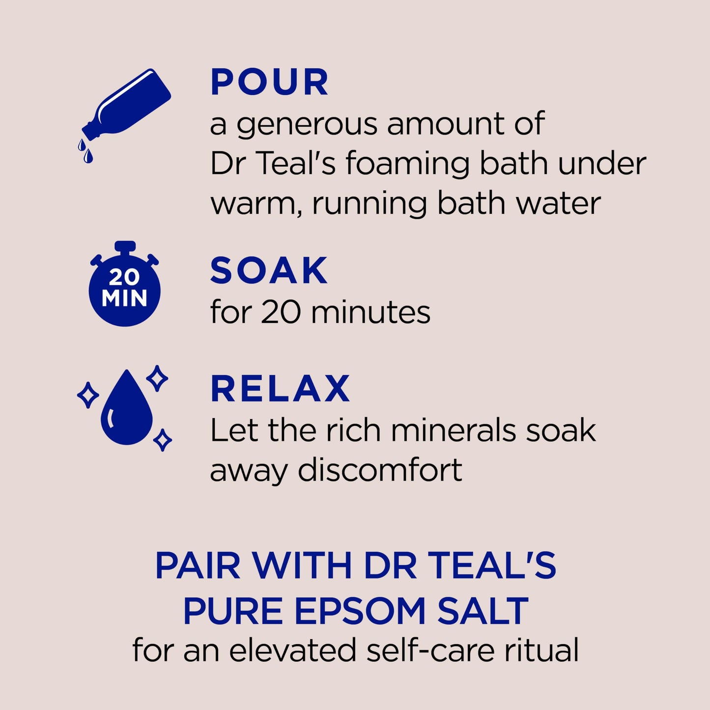 Dr. Teal's Coconut Oil Foaming Bath with Pure Epsom Salt (1 Bottle, 34 oz) - Essential Oils Nourish & Protect your Skin - Relieve Stress & Revitalize Beauty & Personal Care Dr Teal's