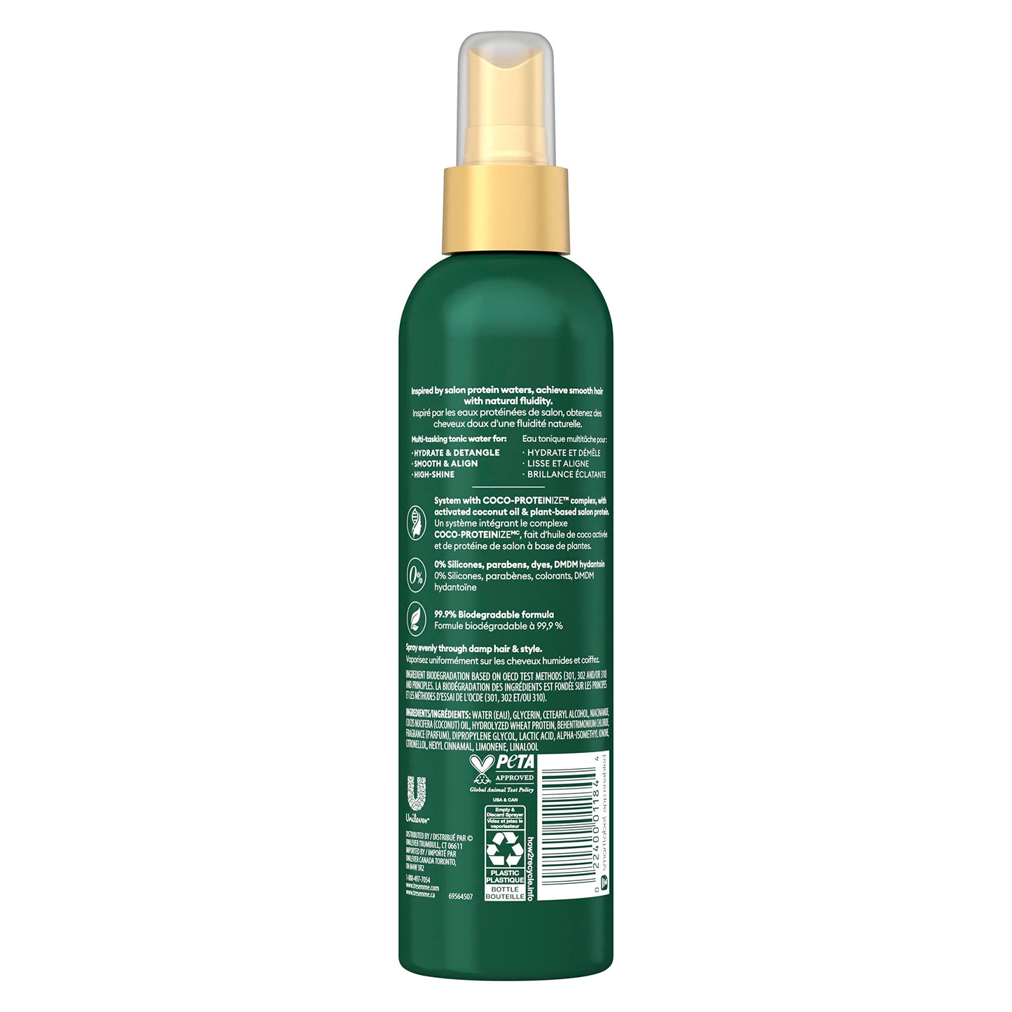 TRESemme Pro Infusion Volume Tonic Hair Thickening Spray, 8 Oz - with Natural Coconut, Plant-Based Texturizing Spray, Biotin Products for Women, 2 Beauty & Personal Care TRESemmé