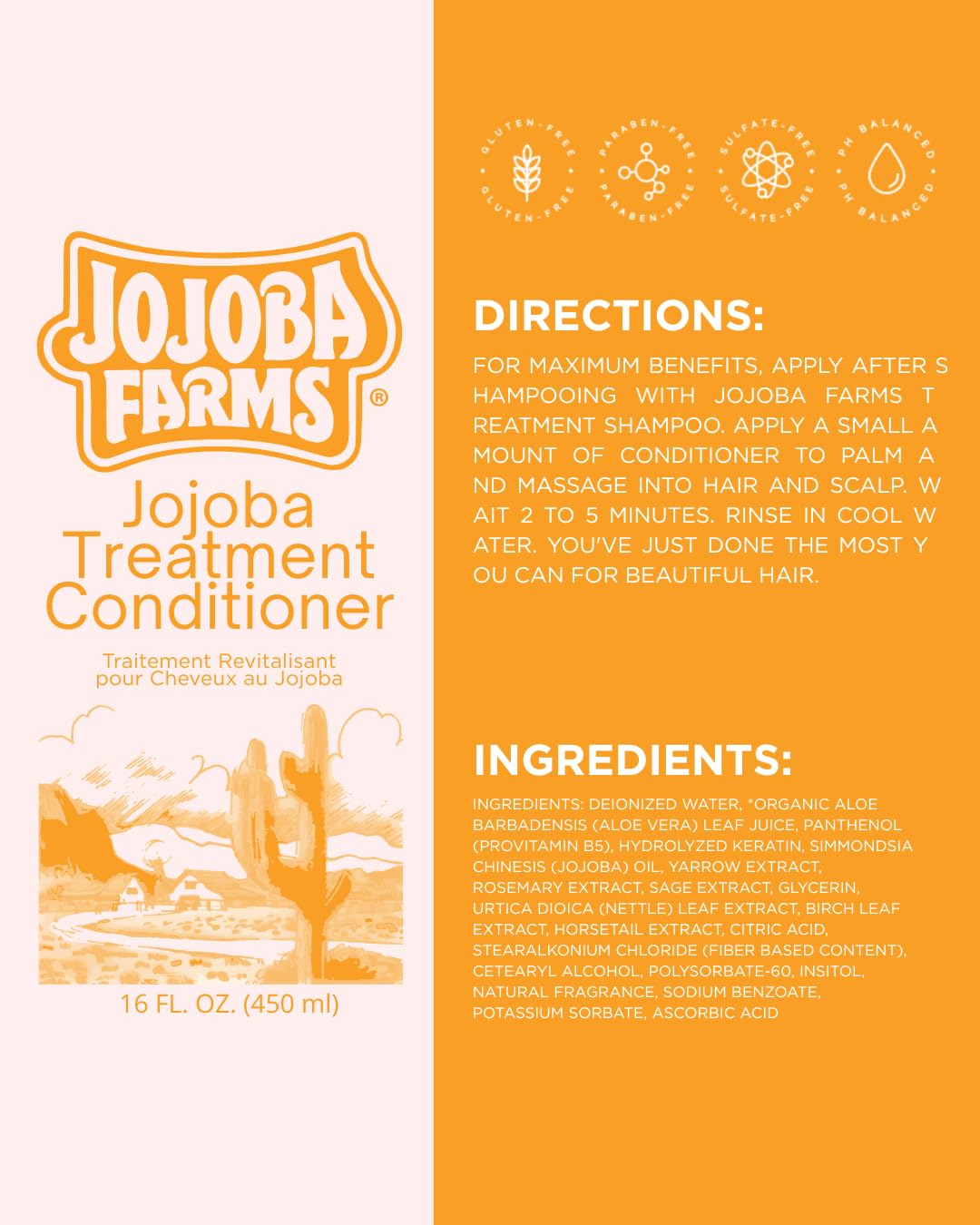 Jojoba Farms Treatment Conditioner - 16 fl. oz/ 450 ml