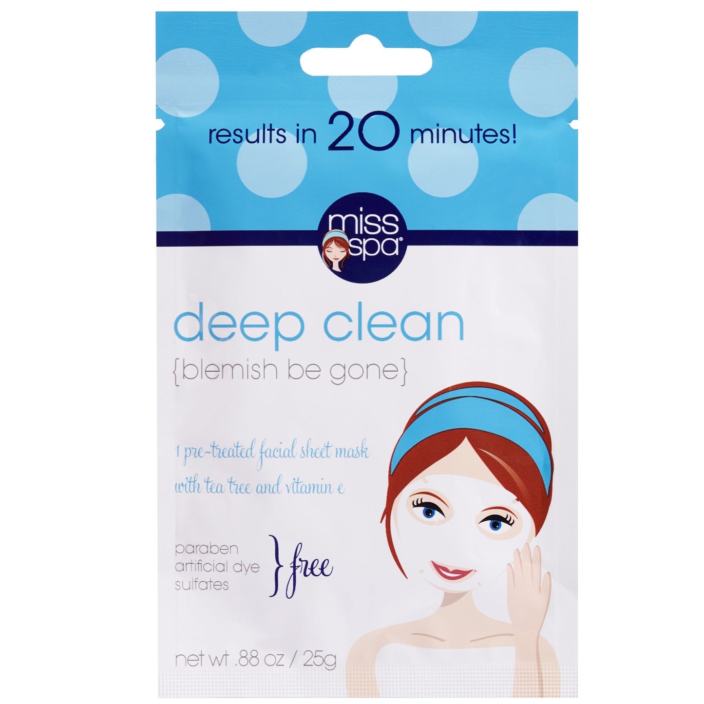 Miss Spa Facial Sheet Mask Deep Clean Beauty & Personal Care MISS SPA