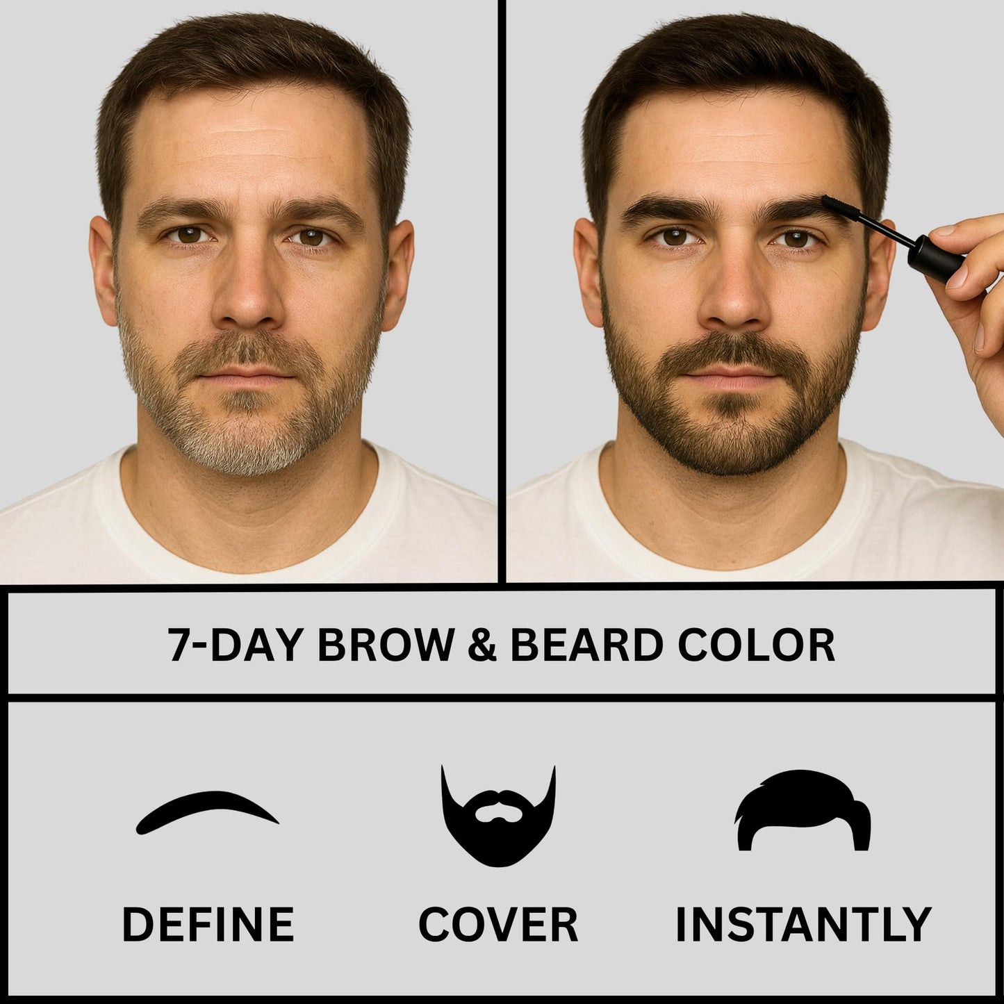 The Men Pen Eyebrow & Beard Dye | Natural Long-Lasting Touch-Up Color for Hair | Black Beauty & Personal Care The Men Pen