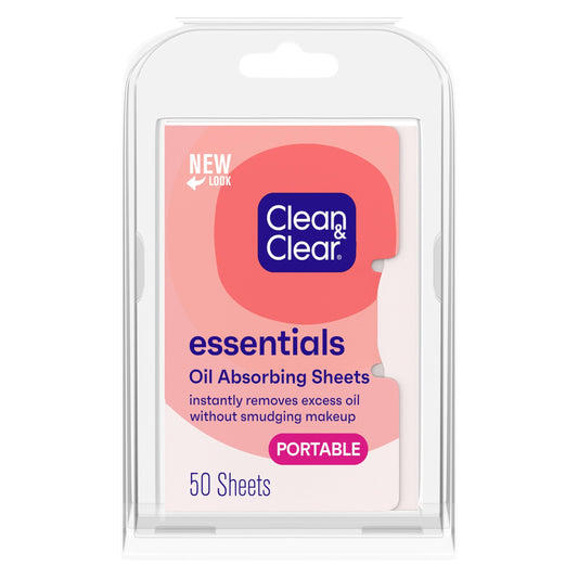 Clean & Clear Essentials Oil Absorbing Sheets, 50 ct, 6 Pack