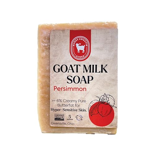 Honey Sweetie Acres Persimmon Goat Milk Soap Bar, Handmade 5 oz Beauty & Personal Care Honey Sweetie Acres