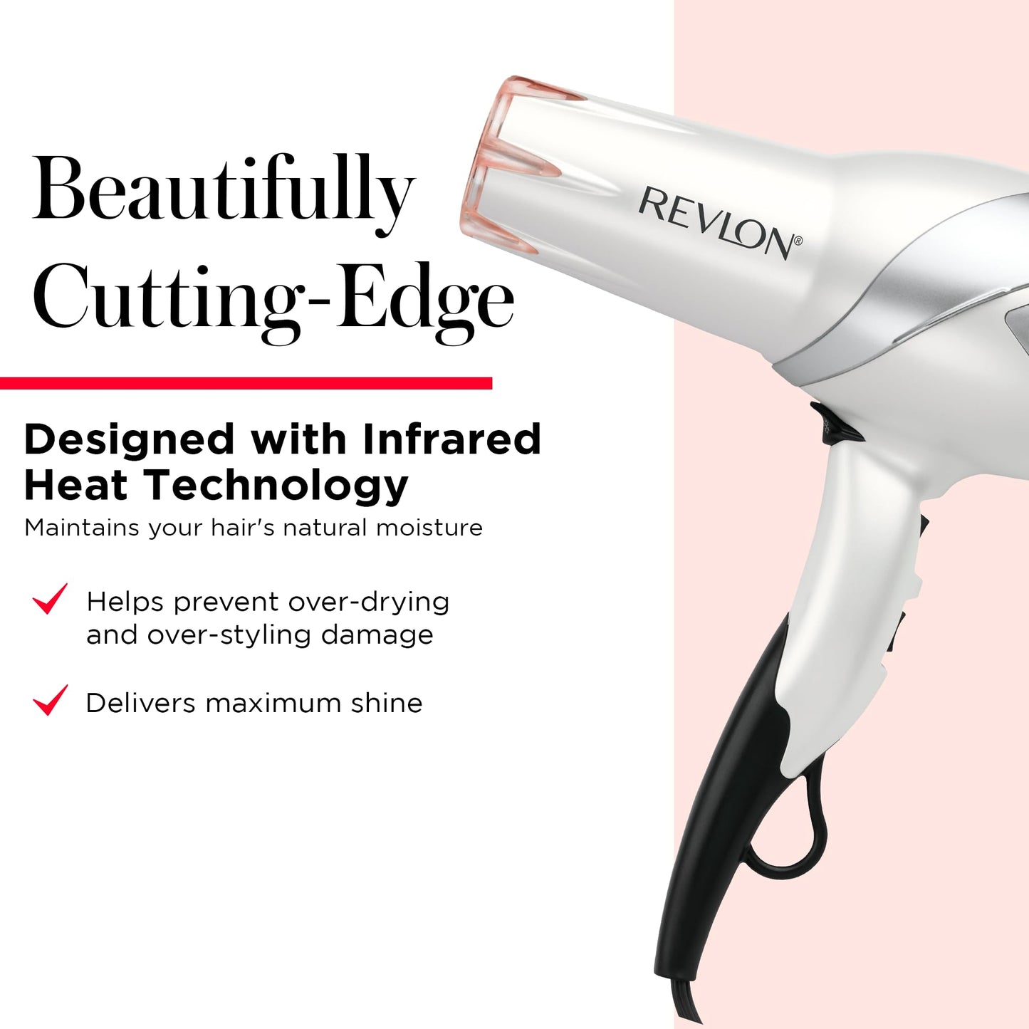 Revlon 1875W Infrared Hair Dryer for Faster Drying & Maximum Shine Beauty & Personal Care REVLON