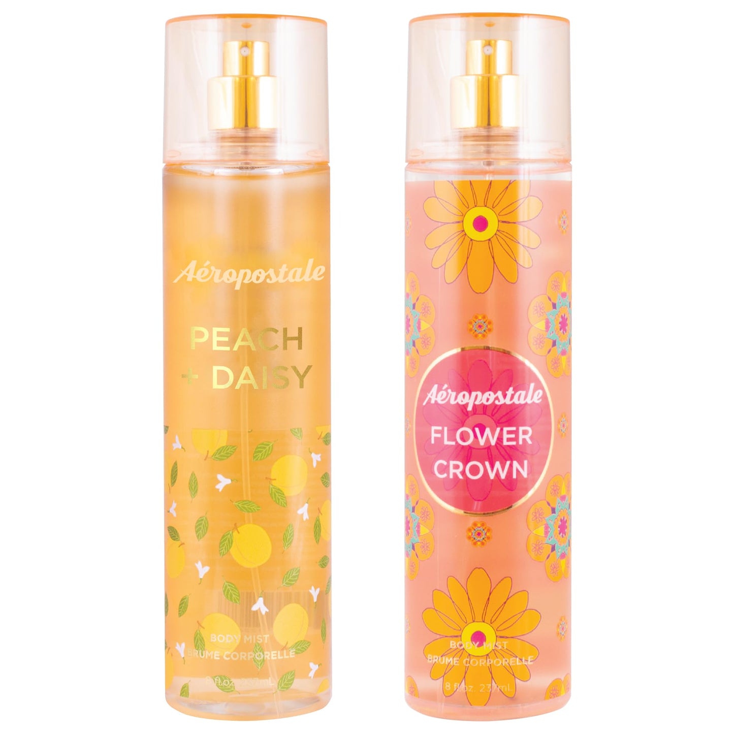 Aeropostale Peach Daisy + Flower Crown 8 Fl. Oz. Body Mists BOGO 50 OFF Beauty & Personal Care AEROPOSTALE