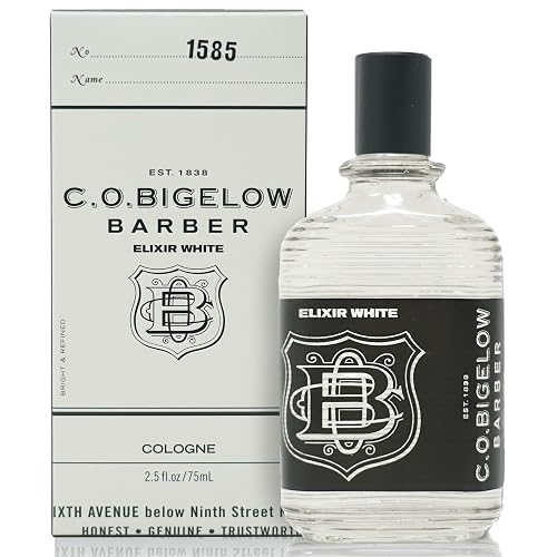 C.O. Bigelow Elixir White Cologne for Men, Spice & Citrus Fragrance, Long Lasting Men's Cologne, Elixir Perfume for Men, 2.5 Fl Oz Beauty & Personal Care C. O. Bigelow