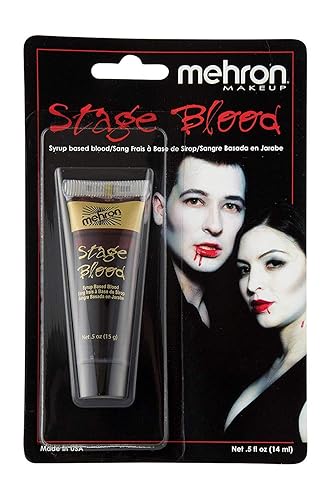 Mehron Makeup Stage Blood (.5 Ounce) (Bright Arterial) Beauty & Personal Care Mehron