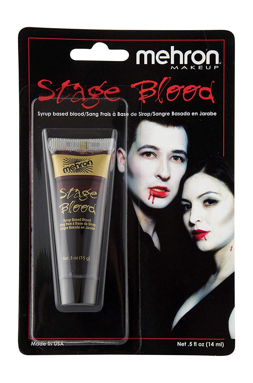 Mehron Makeup Stage Blood (.5 Ounce) (Bright Arterial) Beauty & Personal Care Mehron