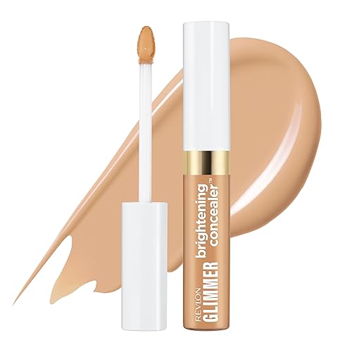 Revlon Glimmer Brightening Concealer, Liquid Under Eye Makeup, Made with Caffeine, Vitamin C, & Stevioside, 145, 0.3 fl oz Beauty & Personal Care REVLON