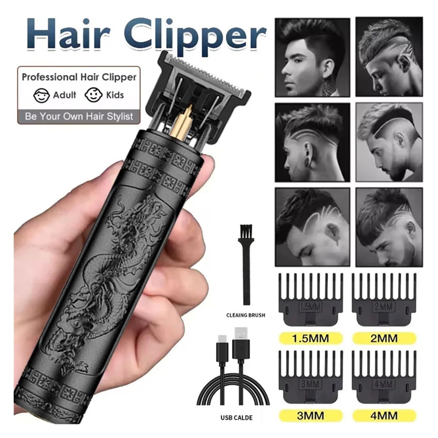 Razors Professional Electric Hair Clipper Shaver for Men Razor Waterproof Men's Mower Beard Trimmer Barber Shaving Hair Cutting Machine(Without Beauty and Personal Care EWKYLSEM